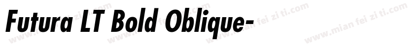 Futura LT Bold Oblique字体转换